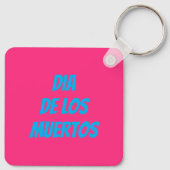 メキシコのアクソロトル死んだカスタム日 キーホルダー (裏面)