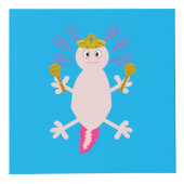 メキシコのアクソロトル死んだカスタム日 フォトキューブ (正面)