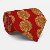 メキシコのアステカなカレンダーの石か日曜日の石 ネクタイ (ロール)