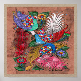 メキシコのアマテ絵画バークの4 – 甘い物語 ポスター