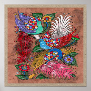 メキシコのアマテ絵画バークの4 – 甘い物語 ポスター