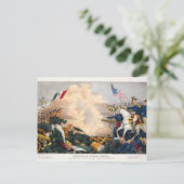 メキシコのアメリカ戦争の戦いブエナビスタ1847 ポストカード (スタンド正面)