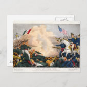 メキシコのアメリカ戦争の戦いブエナビスタ1847 ポストカード (正面/裏面)