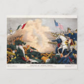 メキシコのアメリカ戦争の戦いブエナビスタ1847 ポストカード (正面)