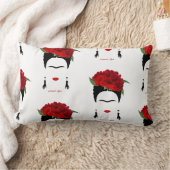 メキシコのアーティスト、Homede Decorのピローフリダカーロ ランバークッション (ブランケット)