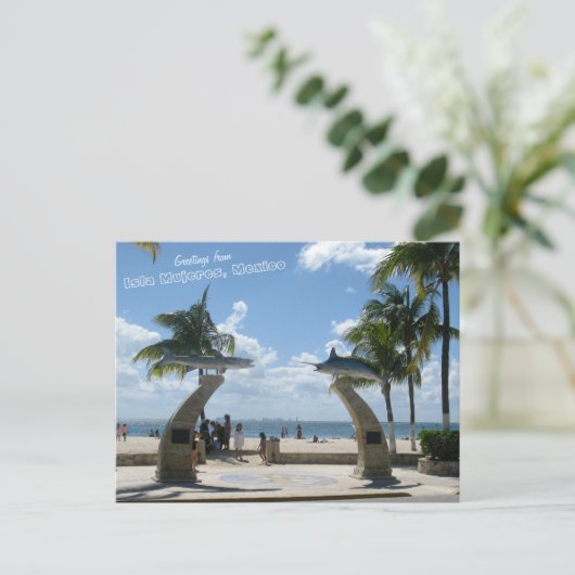 メキシコのイスラムジェレスからの挨拶 ポストカード (スタンド正面)
