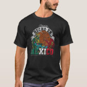 メキシコのイーグルのヒスパニックメキシコ文化Hecho En Me Tシャツ (正面)