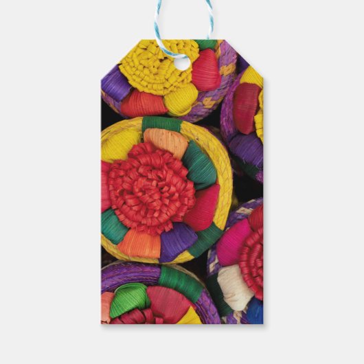 メキシコのウィッカーボックス ギフトタグ (正面)