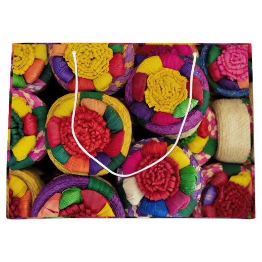 メキシコのウィッカーボックス ラージペーパーバッグ (正面)