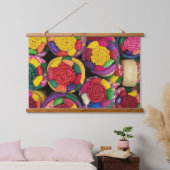 メキシコのウィッカーボックス 吊り下げ型タペストリー (寝室)