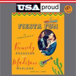 メキシコのエンゲージメントパーティーの写真タペストリー タペストリー