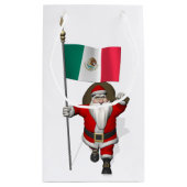 メキシコのエンサインを持つサンタクロース スモールペーパーバッグ (裏面)