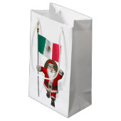 メキシコのエンサインを持つサンタクロース スモールペーパーバッグ (裏面アングル)