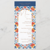 メキシコのオアハカ行き先結婚式 メニュー (正面)