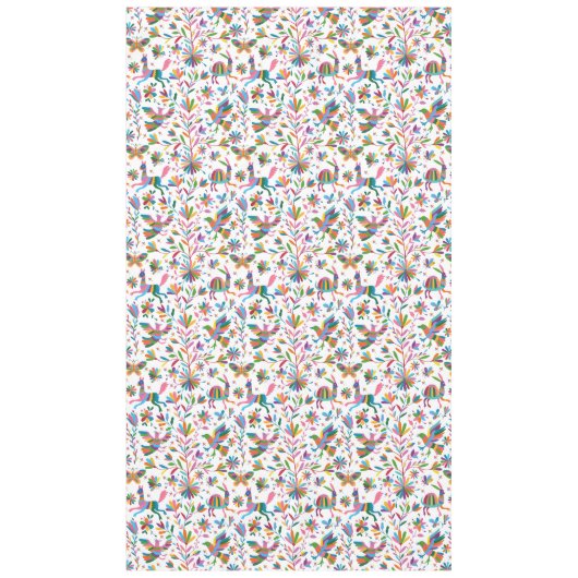 メキシコのオトミスタイルブライトパターン テーブルクロス (正面)