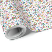 メキシコのオトミスタイルブライトパターン ラッピングペーパー (ロールコーナー)