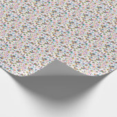 メキシコのオトミスタイルブライトパターン ラッピングペーパー (角)