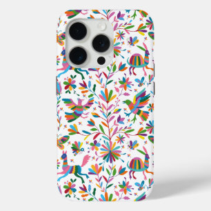 メキシコのオトミスタイルブライトパターン iPhone 15 PROケース