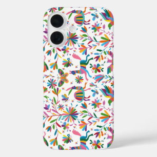 メキシコのオトミスタイルブライトパターン iPhone 16ケース