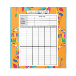 メキシコのオトミデザイン – ブリッジスコアパッド ノートパッド