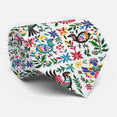 メキシコのオトミ動物の葉の境界線のモチーフ ネクタイ (ロール)