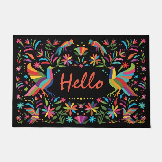 メキシコのオトミ島 ドアマット (正面)