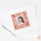 メキシコのオトミ テナンゴ タレラヴェラ（写真付き） スクエアシール (封筒)