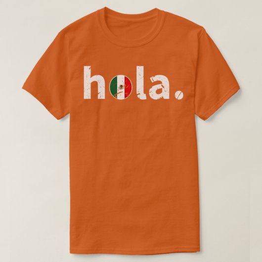 メキシコのオラ Tシャツ (デザイン正面)