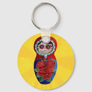 メキシコのカタリナ・マトリョシカ キーホルダー