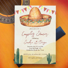 メキシコのカップルのシャワー 招待状