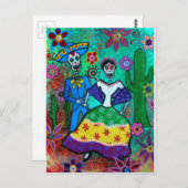 メキシコのカップル踊り ポストカード (正面/裏面)