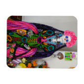 メキシコのカトリナスカル死の日 マグネット (横)