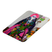 メキシコのカトリナスカル死の日 マグネット (左側)