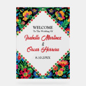 メキシコのカラフル結婚ズ アクリルサイン (正面)