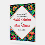 メキシコのカラフル結婚ズ アクリルサイン (傾斜)