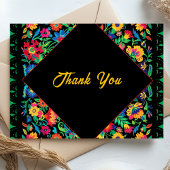 メキシコのカラフル結婚ズ サンキューカード