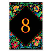 メキシコのカラフル結婚ズ テーブルナンバー (正面)