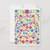 メキシコのカラフル花メニュー 案内状 (裏面)