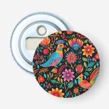 メキシコのカラフル花柄