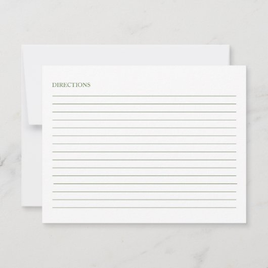 メキシコのカラリリーブライダルシャワーレシピカード サンキューカード (裏面)