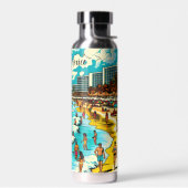 メキシコのカンクンでポップ・アートのArt Vibe ウォーターボトル (左面)