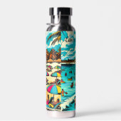 メキシコのカンクンでポップ・アートのArt Vibe ウォーターボトル (右面)