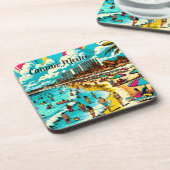 メキシコのカンクンでポップ・アートのArt Vibe コースター (左側)