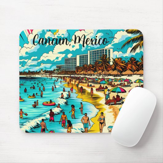 メキシコのカンクンでポップ・アートのArt Vibe マウスパッド (マウス)