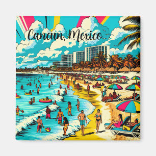 メキシコのカンクンでポップ・アートのArt Vibe マグネット