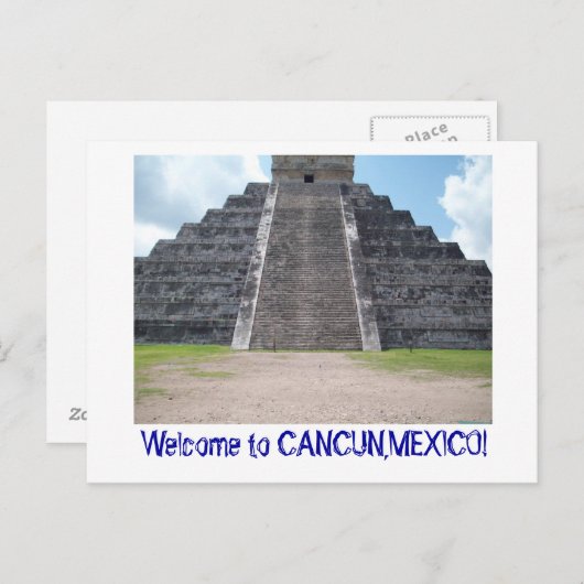 メキシコのカンクン葉書へようこそ。 ポストカード (正面/裏面)
