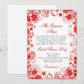 メキシコのキンセニアラ 招待状 (正面/裏面)