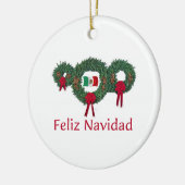 メキシコのクリスマス2 セラミックオーナメント (左)