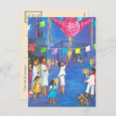 メキシコのクリスマス、おもしろいの飾り祝付け シーズンポストカード (正面/裏面)