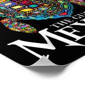 メキシコのグラフィックウミガメ湾忘れ ポスター (角)